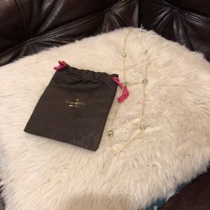 Kate Spade Womens Station Gold tone Necklace Jewelry lady marmalade accessory ne